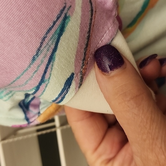 SOMA Trapeze Maxi Bra Dress In Fresh Tropical Blue sz large - Picture 8 of 9